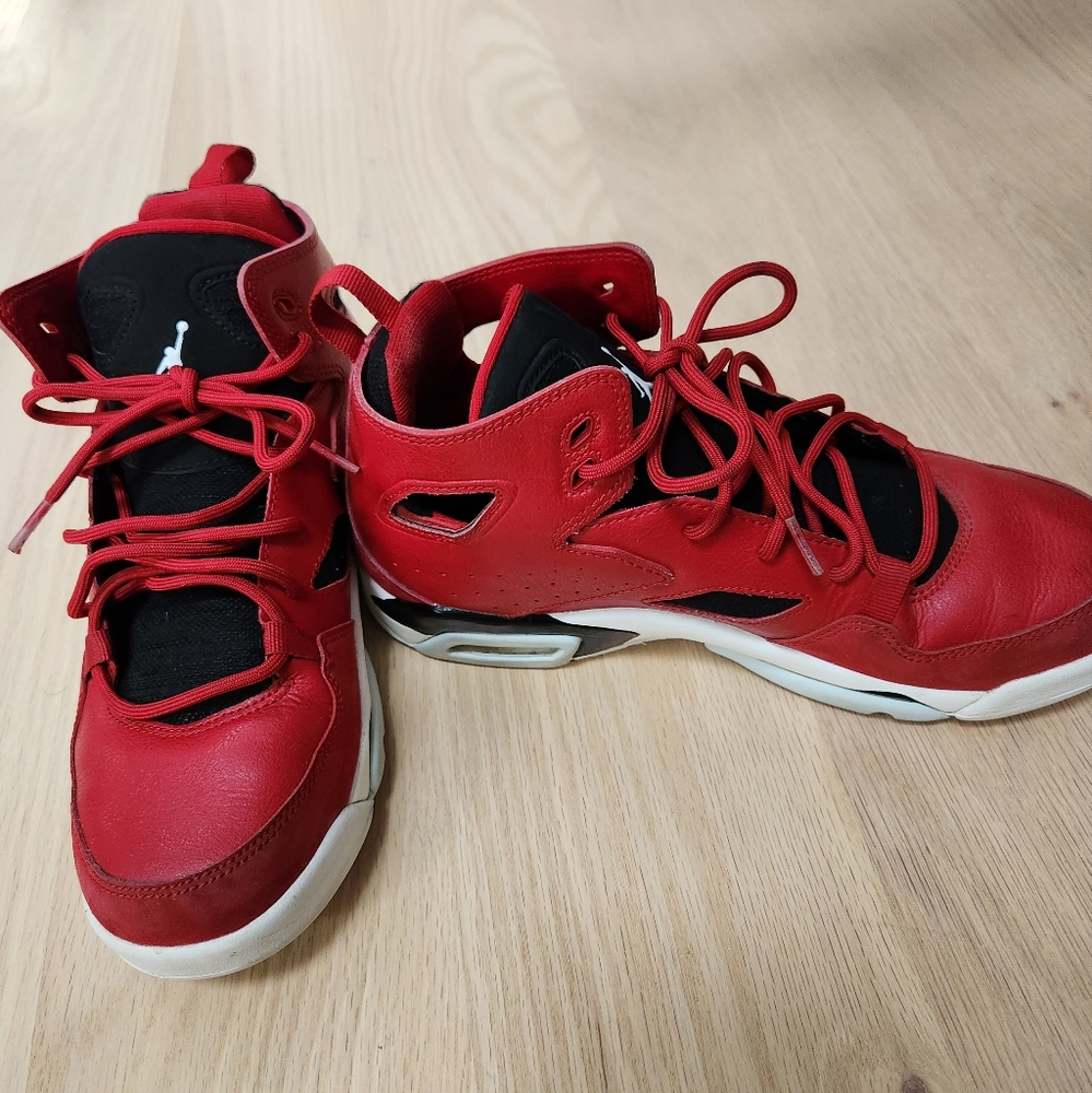 Air Jordan Kids Flight Club 91 GS Gym Red big boys size 6.5Y